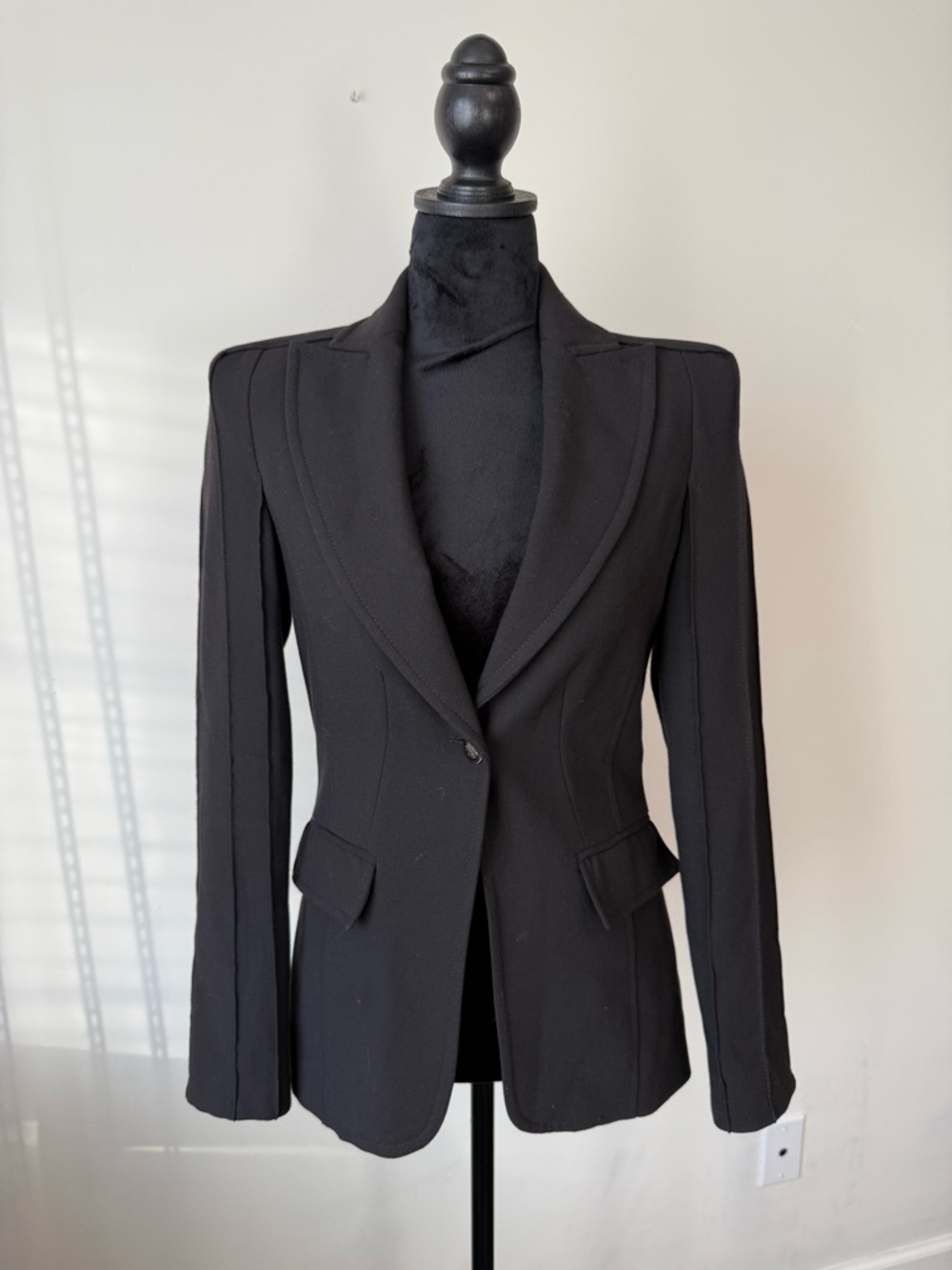 Zara Black Women's Tailored Single-Button Blazer